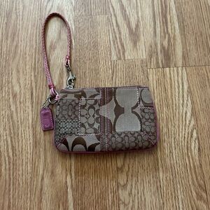 Coach small wristlet.